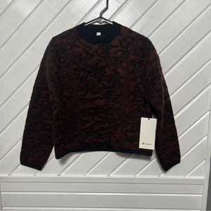**Lululemon Jacquard multi-textured crew neck sweater